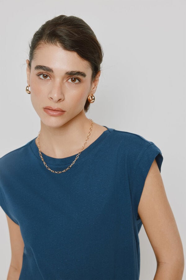 Milano T-shirt de manga curta Marinho