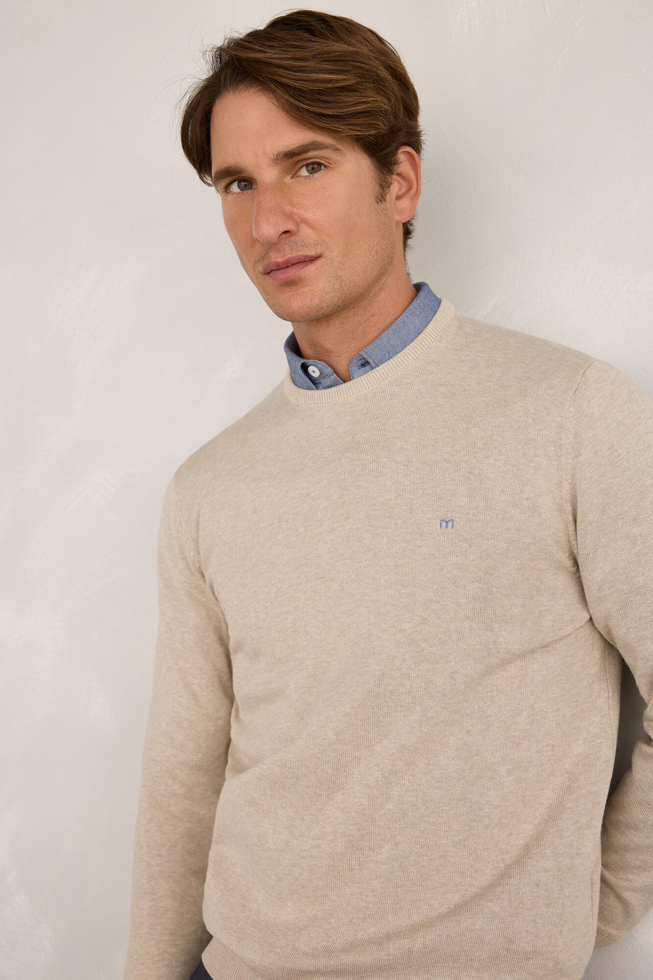 Milano Camisola b&aacute;sico redondo