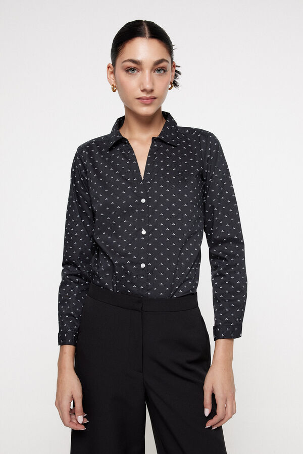 Fifty Outlet Camisa Office Preto