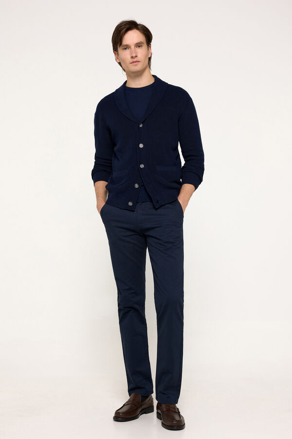 Milano Cardigan botões Marinho