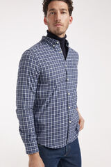 Fifty Outlet Camisa Twill Cuadros cinza