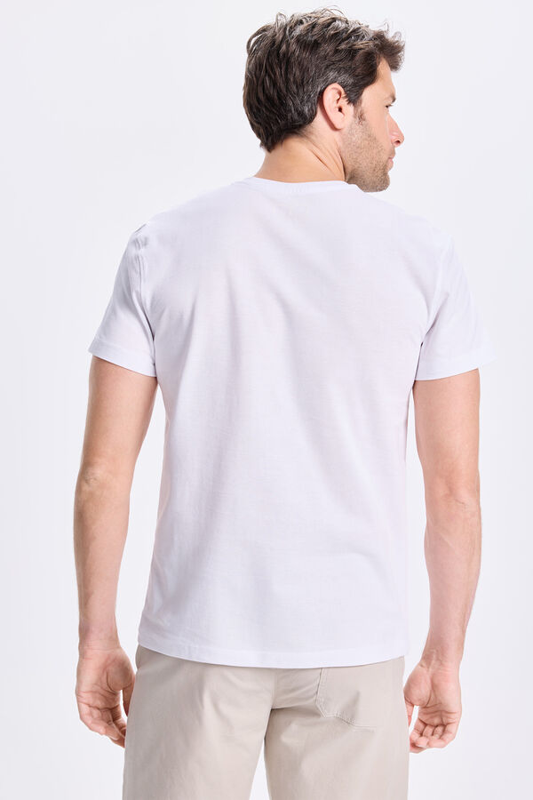 Milano Camiseta básica piqué Branco