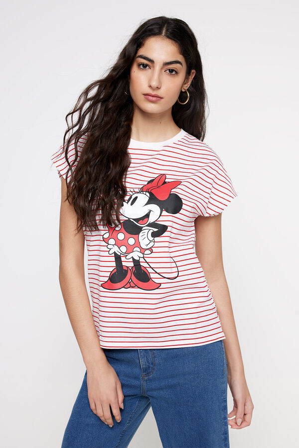Fifty Outlet Camiseta Minnie Mouse foil white