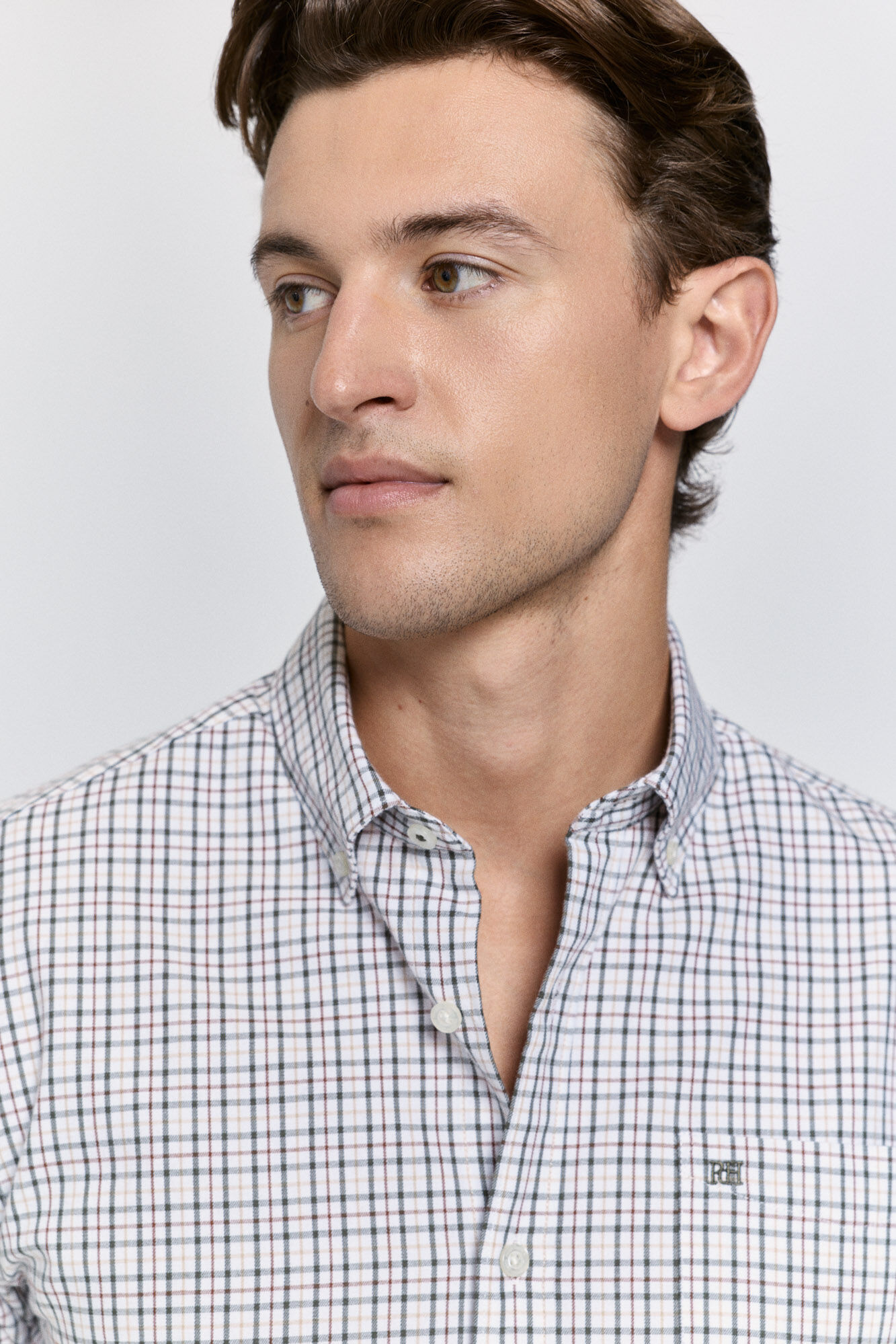 Pedro del Hierro Camisa cuadros relaxed fit