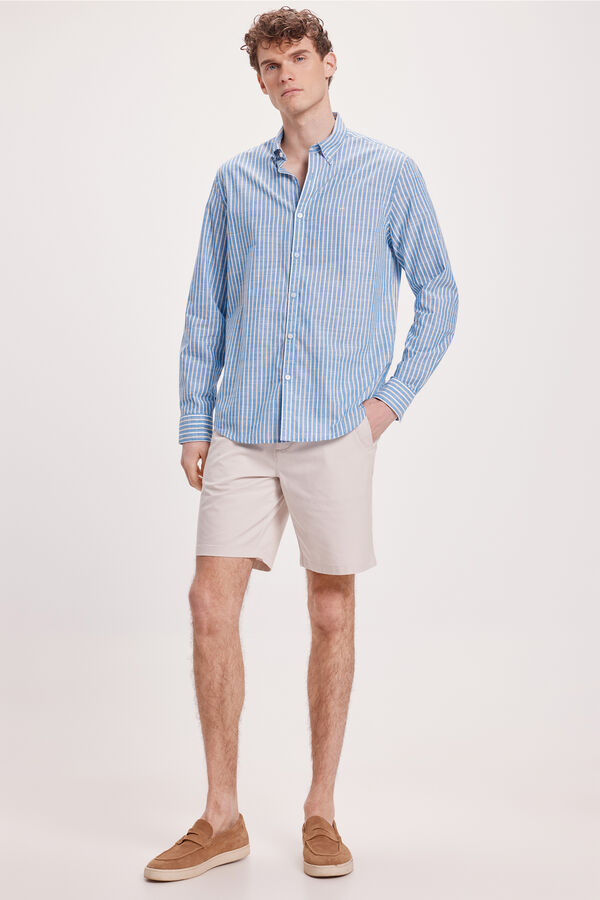 Pedro del Hierro Bermuda PDH Cl&aacute;sica Beige/Camel