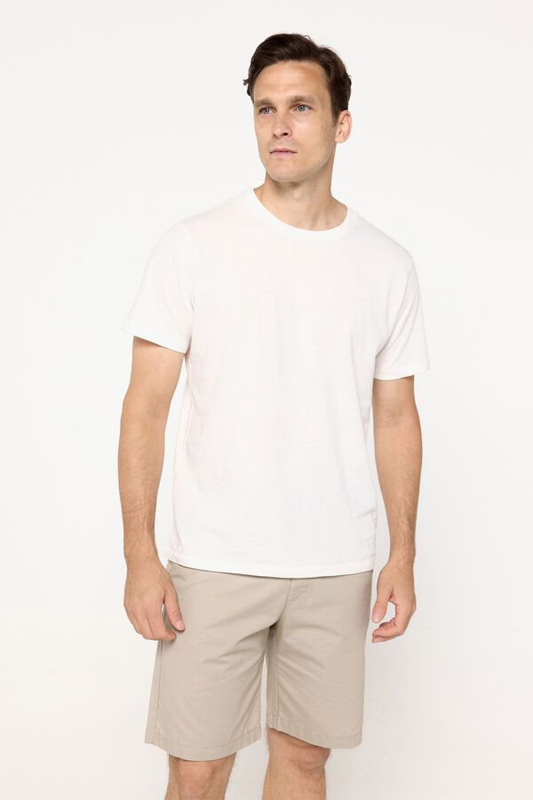 Springfield Bermuda b&aacute;sica lisa Springfield Bege