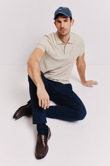 Milano Polo manga curta Cinza claro