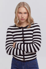 Milano Casaco de malha &agrave;s riscas bicolor de algod&atilde;o Multicolor