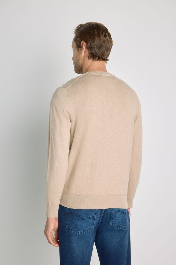 Milano Camisola gola caixa Camel