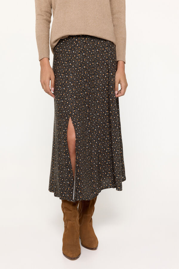 Milano Falda midi vuelo Beige/Claro