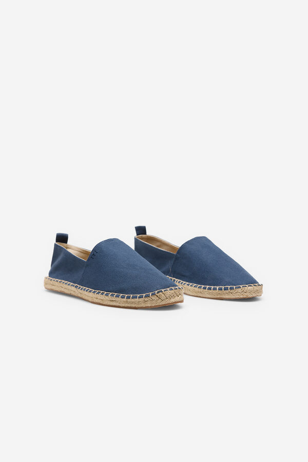 Milano Alpercatas com sola de esparto. Azul