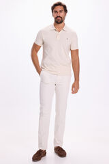 Milano Polo Básico Piqué Beige