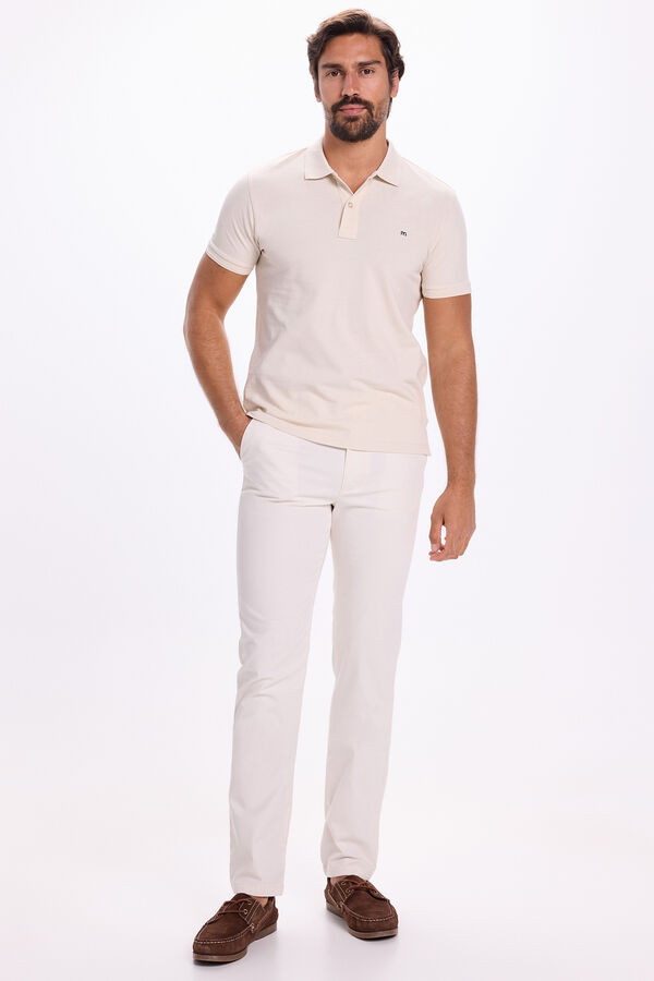 Milano Polo Básico Piqué Beige