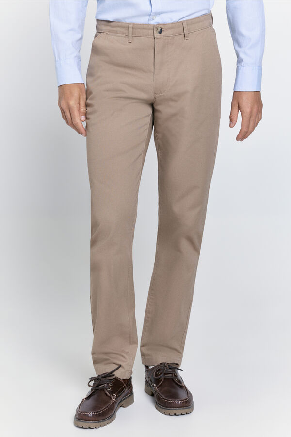 Milano Pantalón chino regular fit Beige/Camel