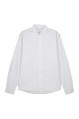 Springfield Camisa lisa manga larga Blanco