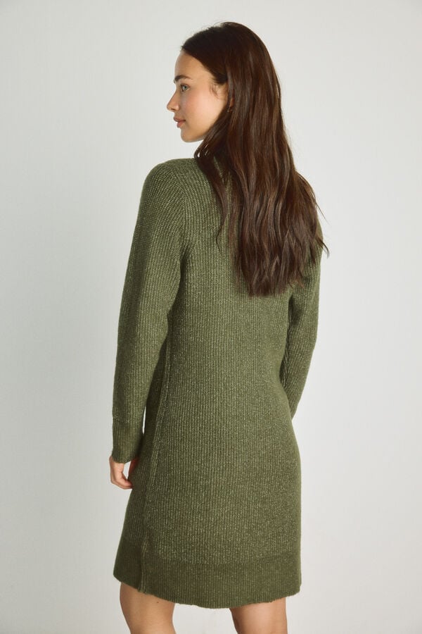 Milano Vestido gola alta Verde
