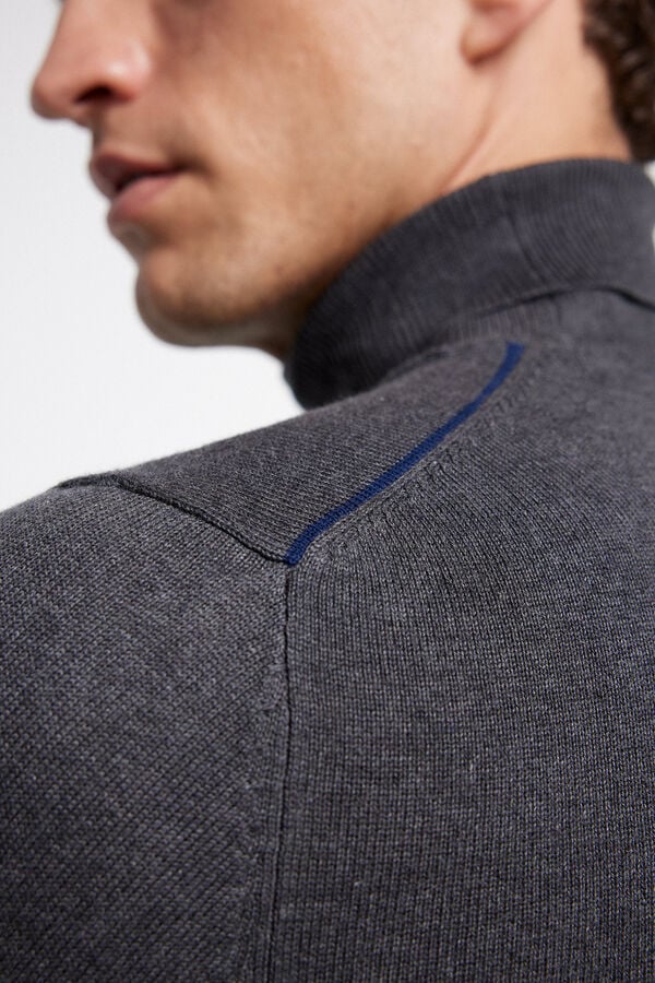Milano Camisola gola alta Cinza medio