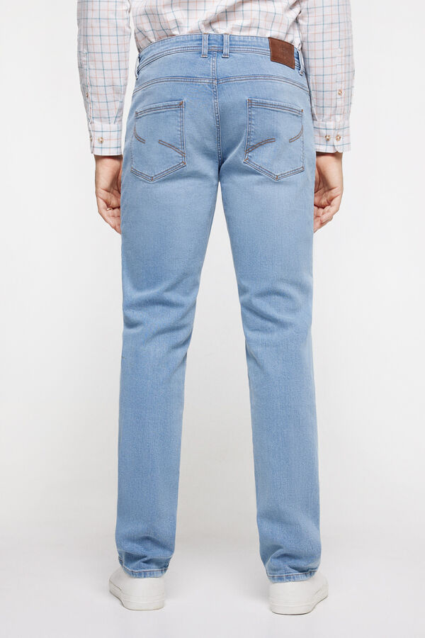 Pedro del Hierro Pantalón Denim Regular Azul
