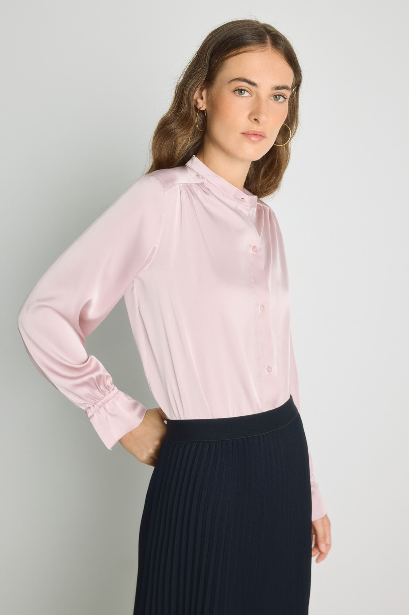 Milano Camisa cuello mao