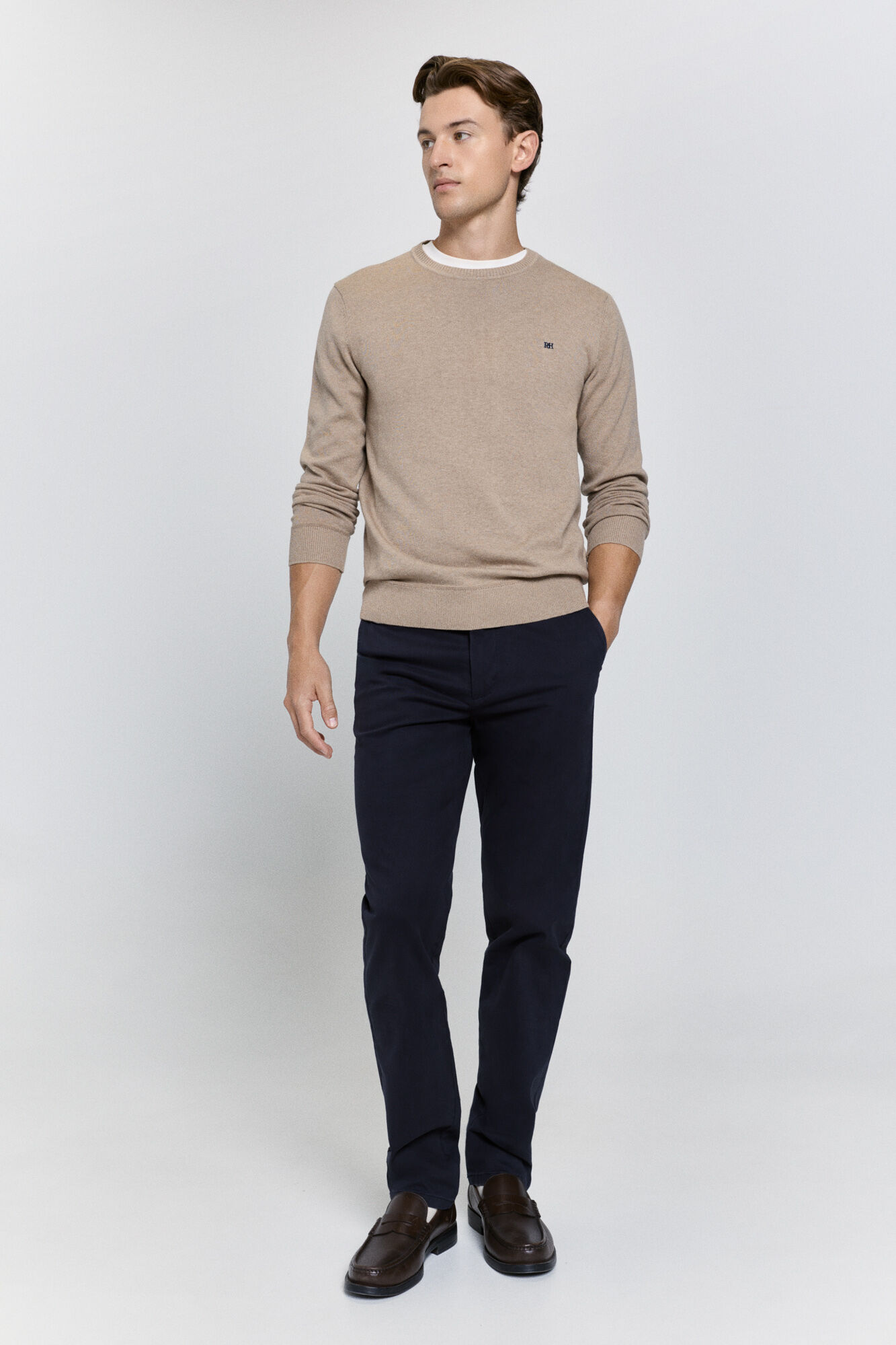 Pedro del Hierro Jersey b&aacute;sico cuello caja