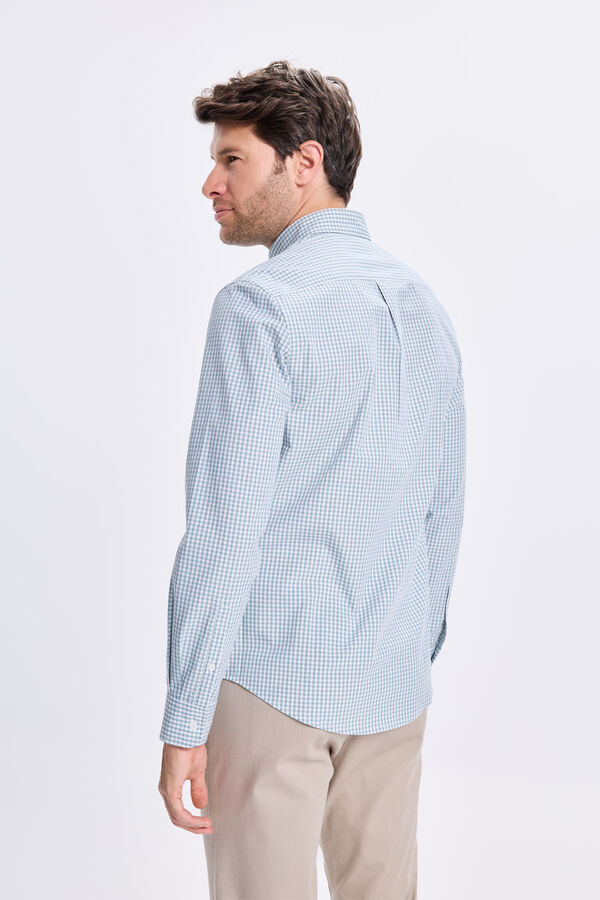 Milano Camisa Twill Cuadros Estampado verde