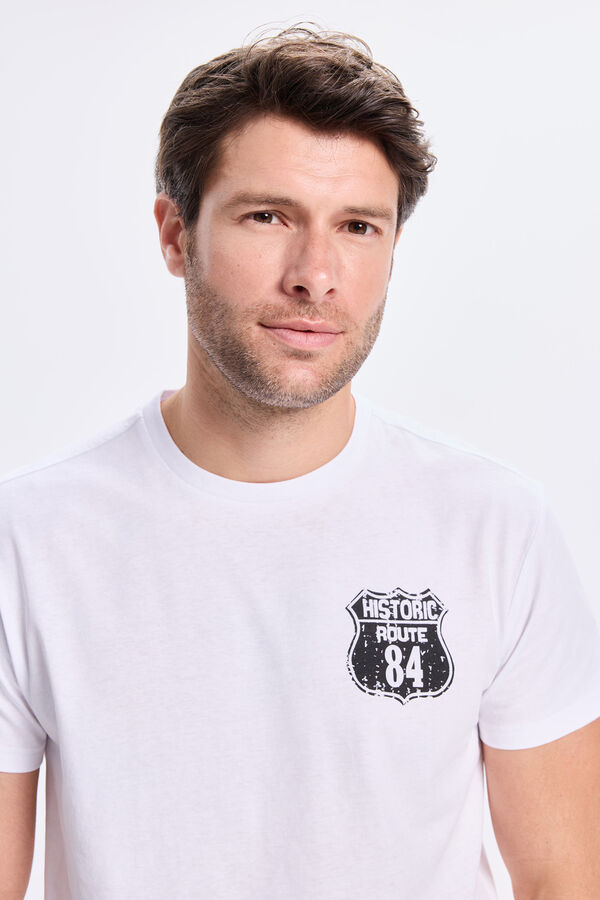 Milano Camiseta Estampda Branco