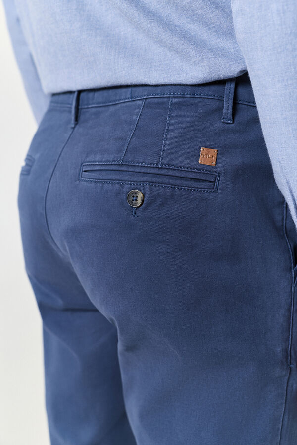 Milano Calças chino slim fit Marinho