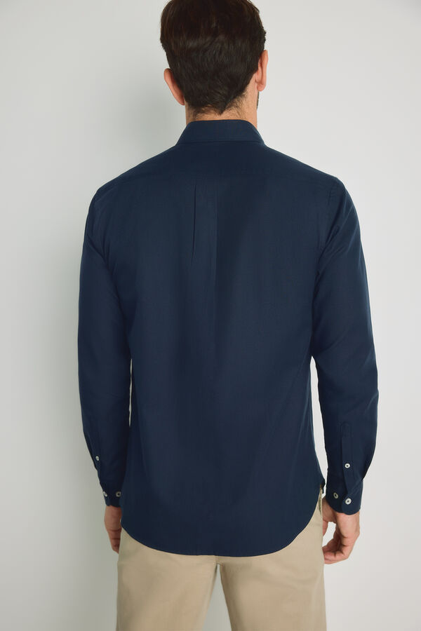 Pedro del Hierro Camisa lisa manga larga Navy