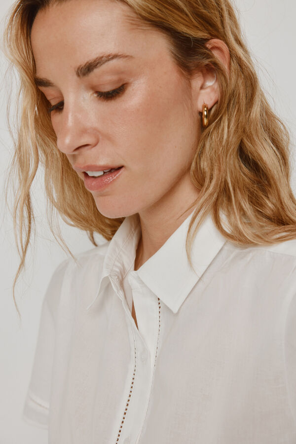 Milano Blusa de manga curta Branco