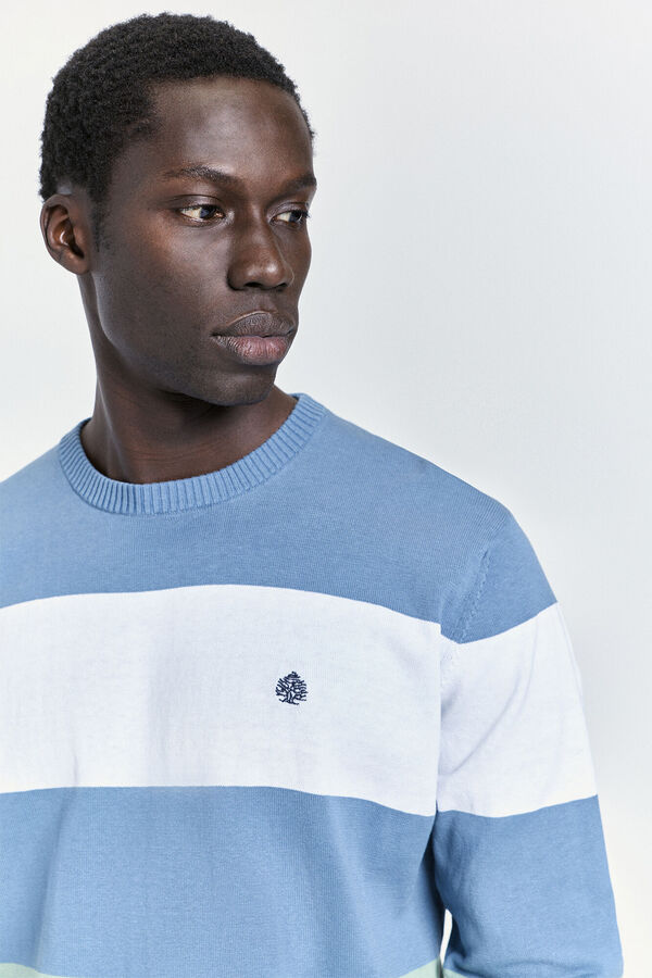 Springfield Jersey fantas&iacute;a cuello caja Azul indigo