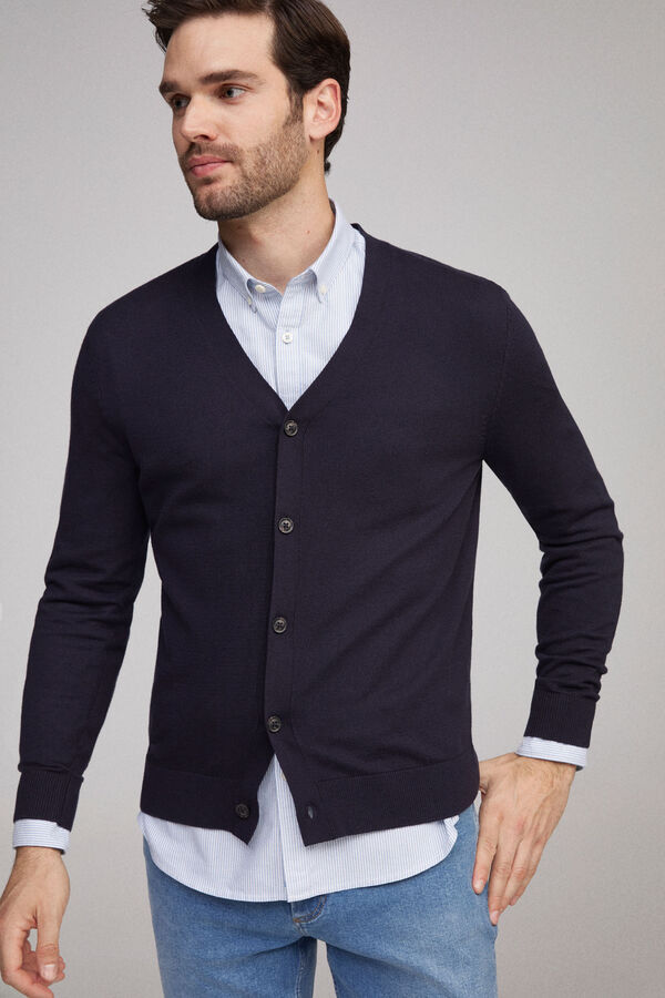 Fifty Outlet Cardigan botones Navy