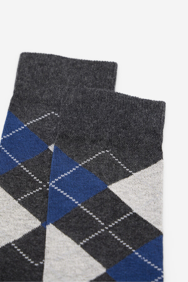 Milano Calcetines Rombos Azul