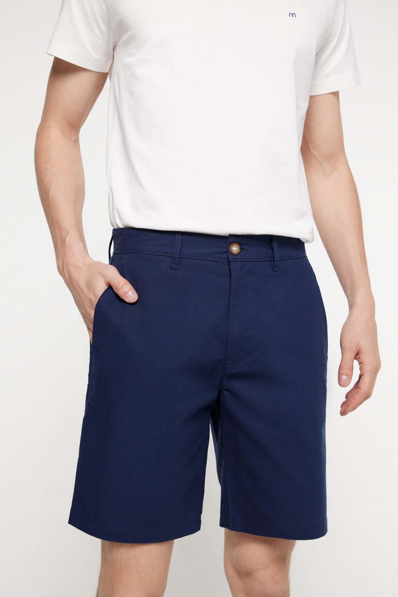 Milano Bermuda Aspecto Lino.