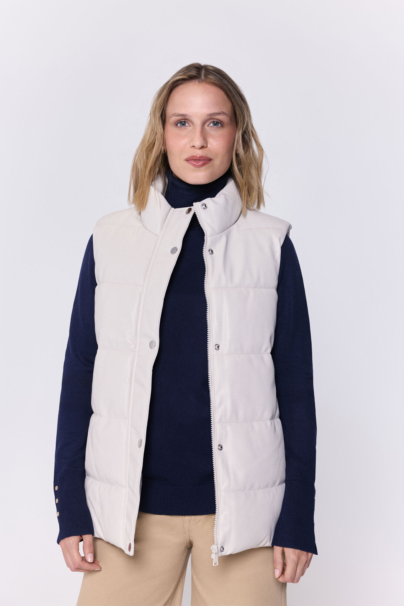 Milano Chaleco acolchado efecto piel