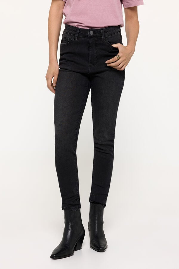 Milano Calças denim skinny Preto