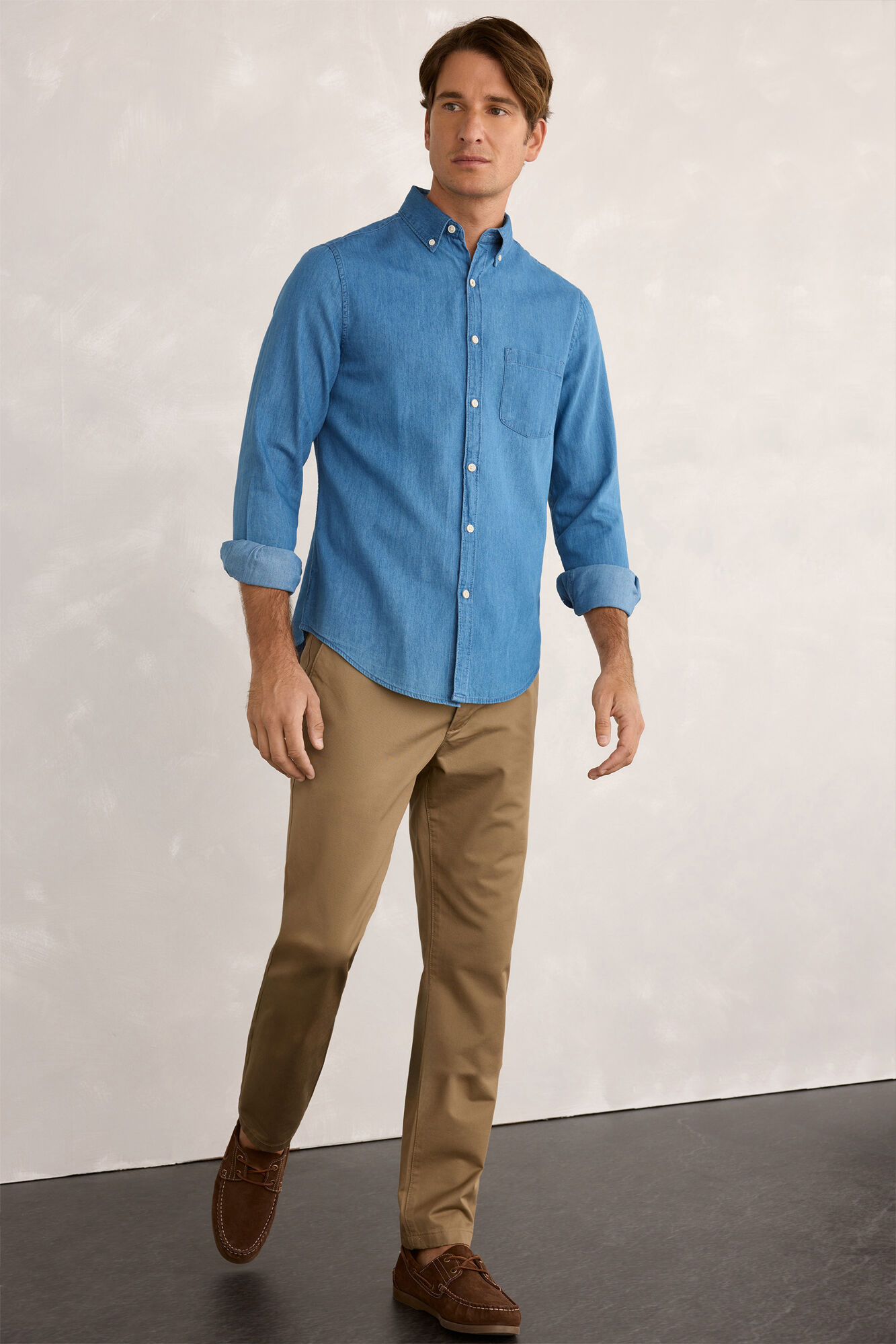 Milano Camisa esportiva denim