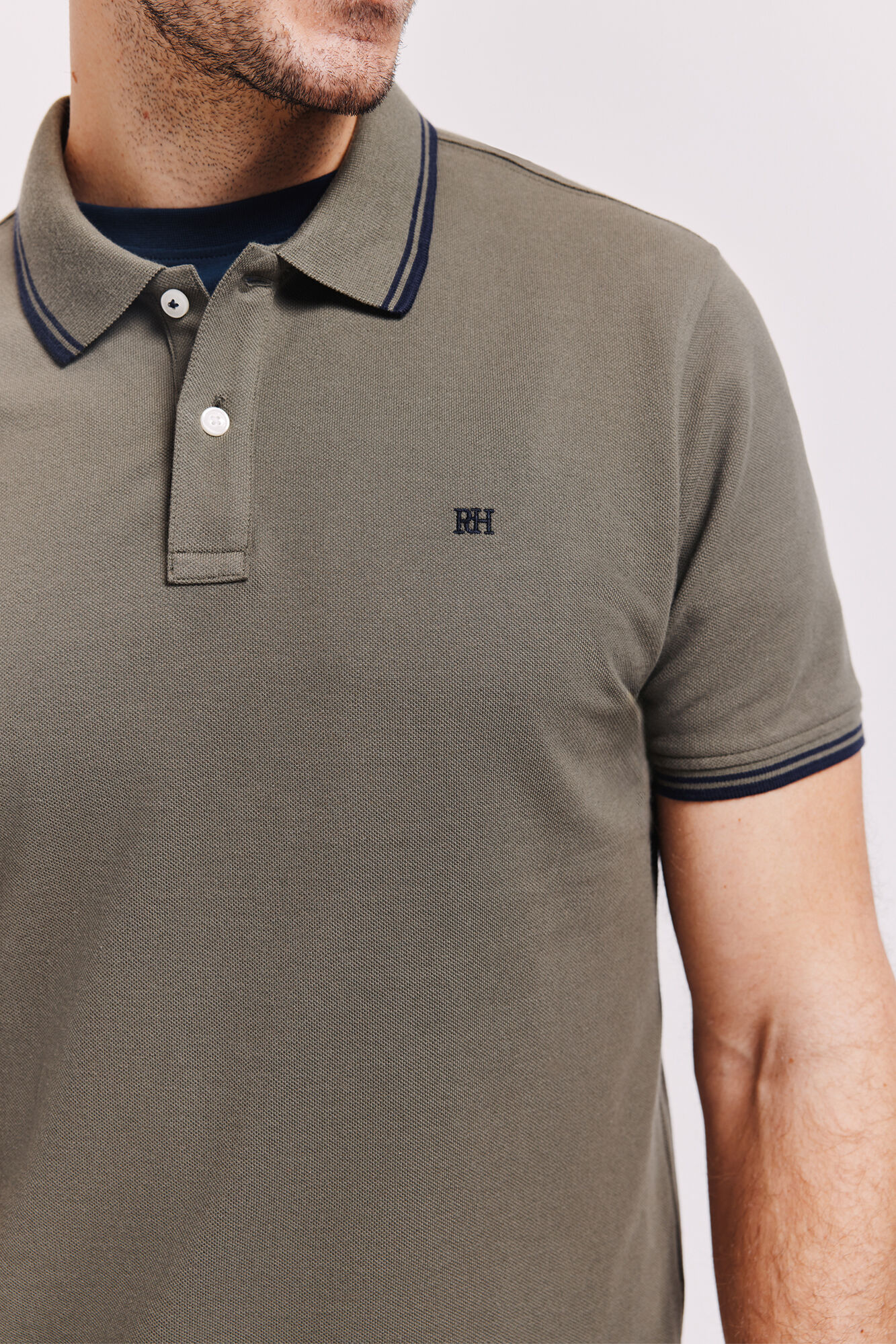 Pedro del Hierro Polo manga curta