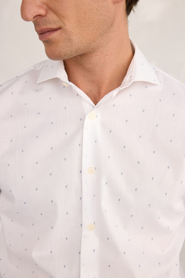 Milano Camisa social de popeline Branco