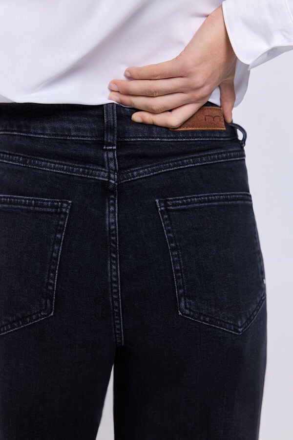 Milano Pantalón denim ancho Gris Oscuro