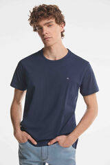 Fifty Outlet Camiseta Caja Lisa Azul marino