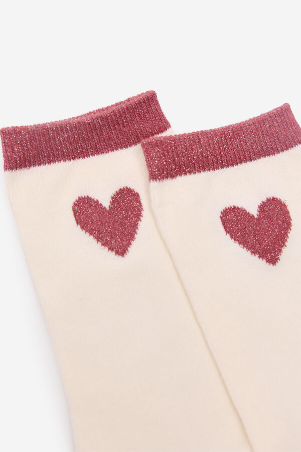 Milano Calcetines Heart Rojo/Coral