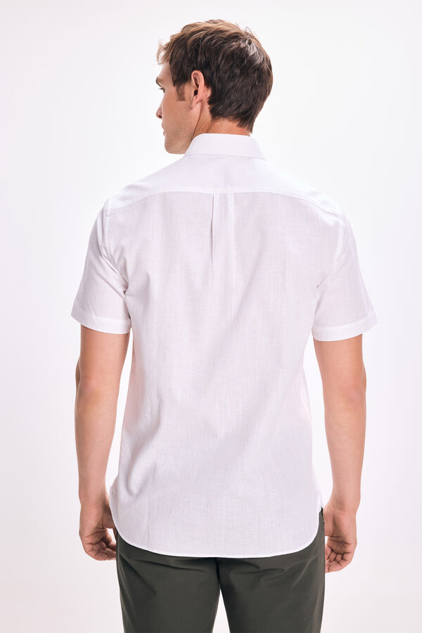 Pedro del Hierro Camisa de linho Pedro Del Hierro Branco