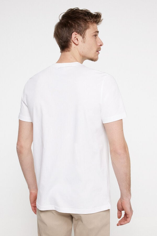 Fifty Outlet Camiseta Básica PDH Blanco