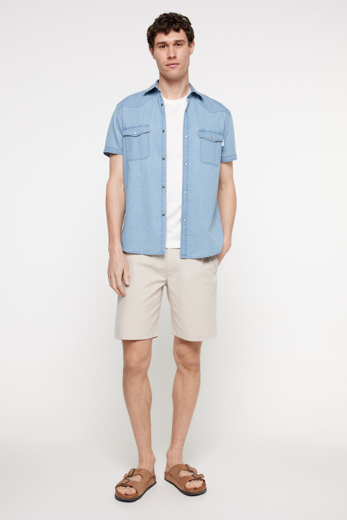 Milano Camisa Denim lisa