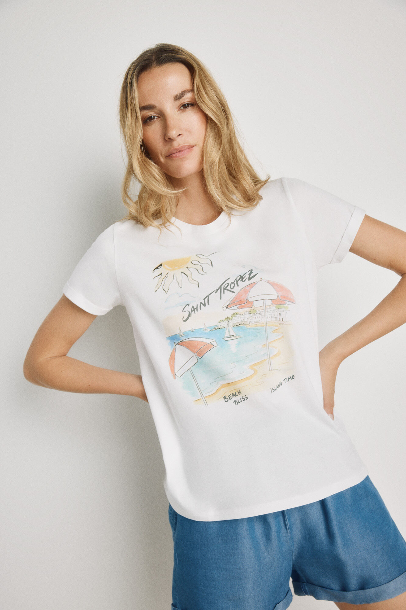 Milano T-shirt estampada de manga curta