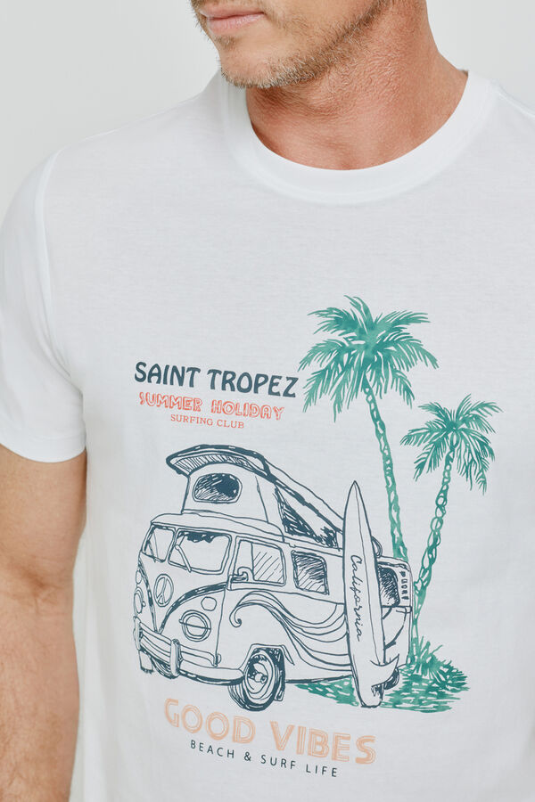 Milano T-shirt de manga curta Branco