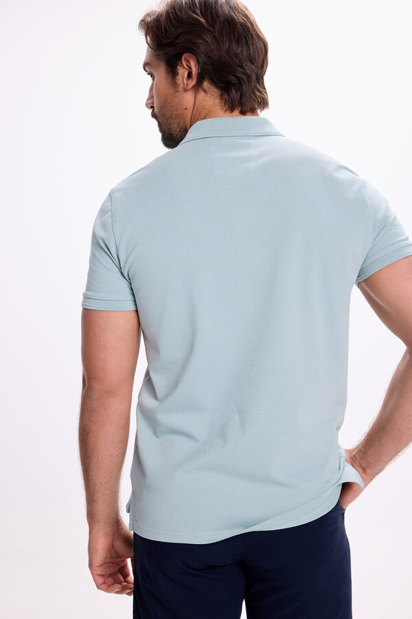 Milano Polo Piqu&eacute; B&aacute;sico Azul