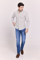 Milano Camisa de manga comprida &agrave;s riscas C&aacute;qui