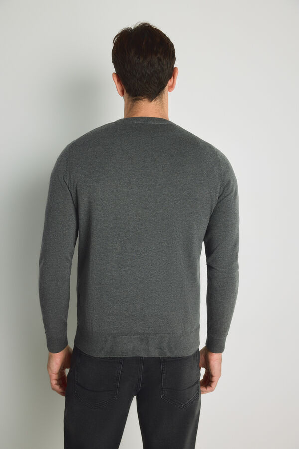 Pedro del Hierro Camisola gola caixa Cinzento oscuro