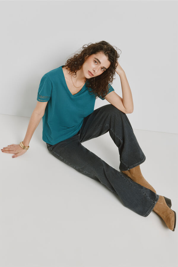 Milano T-shirt de manga curta Azul